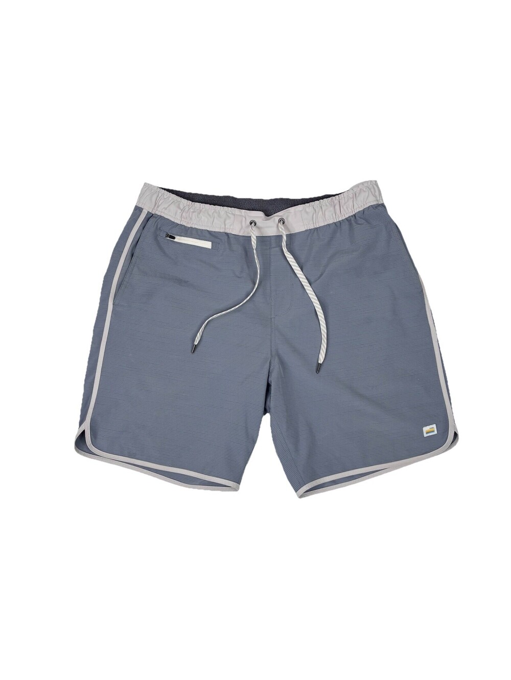 Vuori Banks Shorts Mens Large L Blue 7” Inseam Linerless Gym Running Surf V330